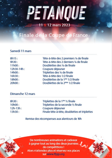 Coupe de France de pétanque 2023 - Finale et tirage au sort - Actualité - Petanque Generation