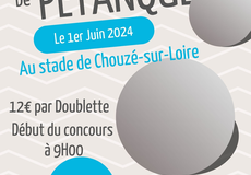 Concours de pétanque Ouvert à tous - Chouzé-sur-Loire