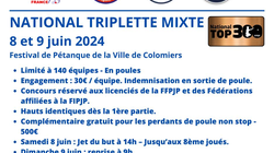 Concours en Triplette Mixte le 8 juin 2024 - Colomiers - 31770