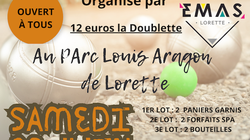 Concours en Doublette le 8 juin 2024 - Lorette - 42420