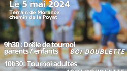 Concours en Doublette le 5 mai 2024 - Morancé - 69480