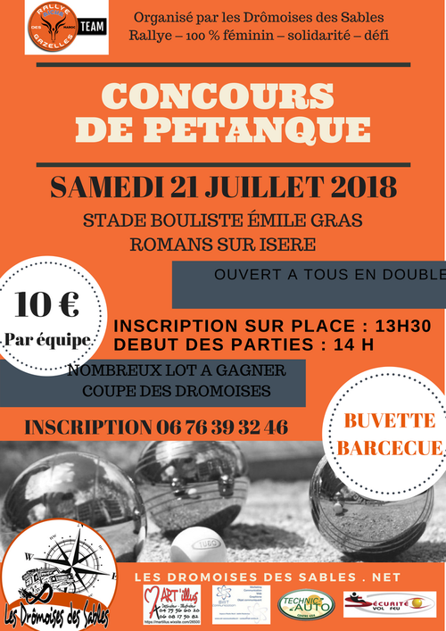 Concours de pétanque en Doublette - Romans-sur-Isère