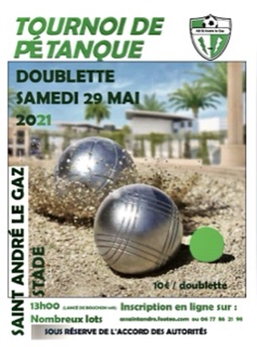 Concours de pétanque en Doublette - Saint-André-le-Gaz