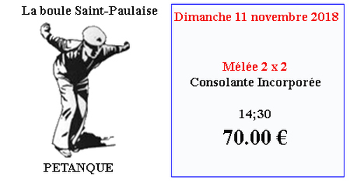 Concours de pétanque en Doublette - Saint-Paul-lès-Durance