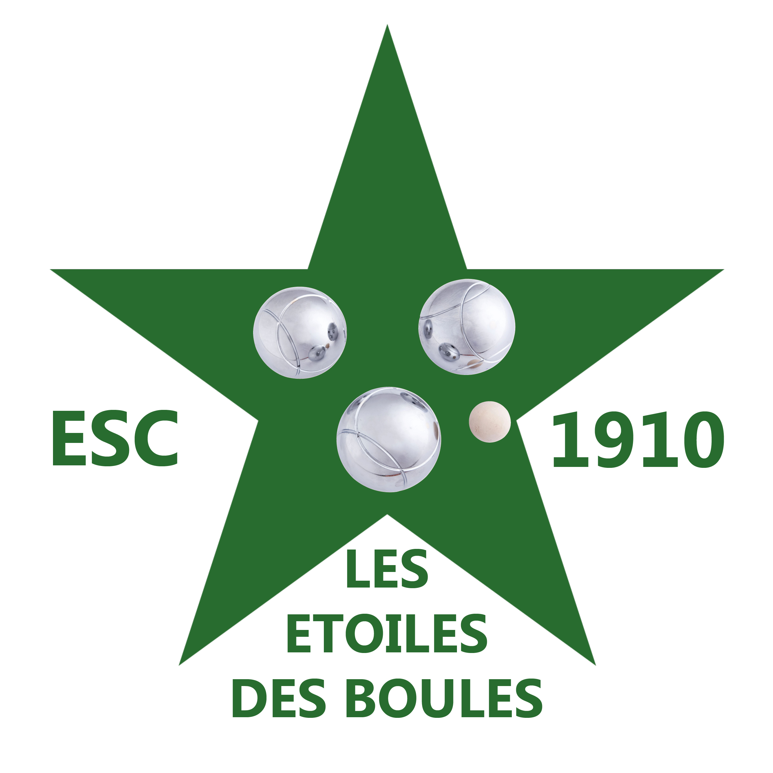 Logo du club de pétanque ESC les etoiles des boules - club à Couëron - 44220
