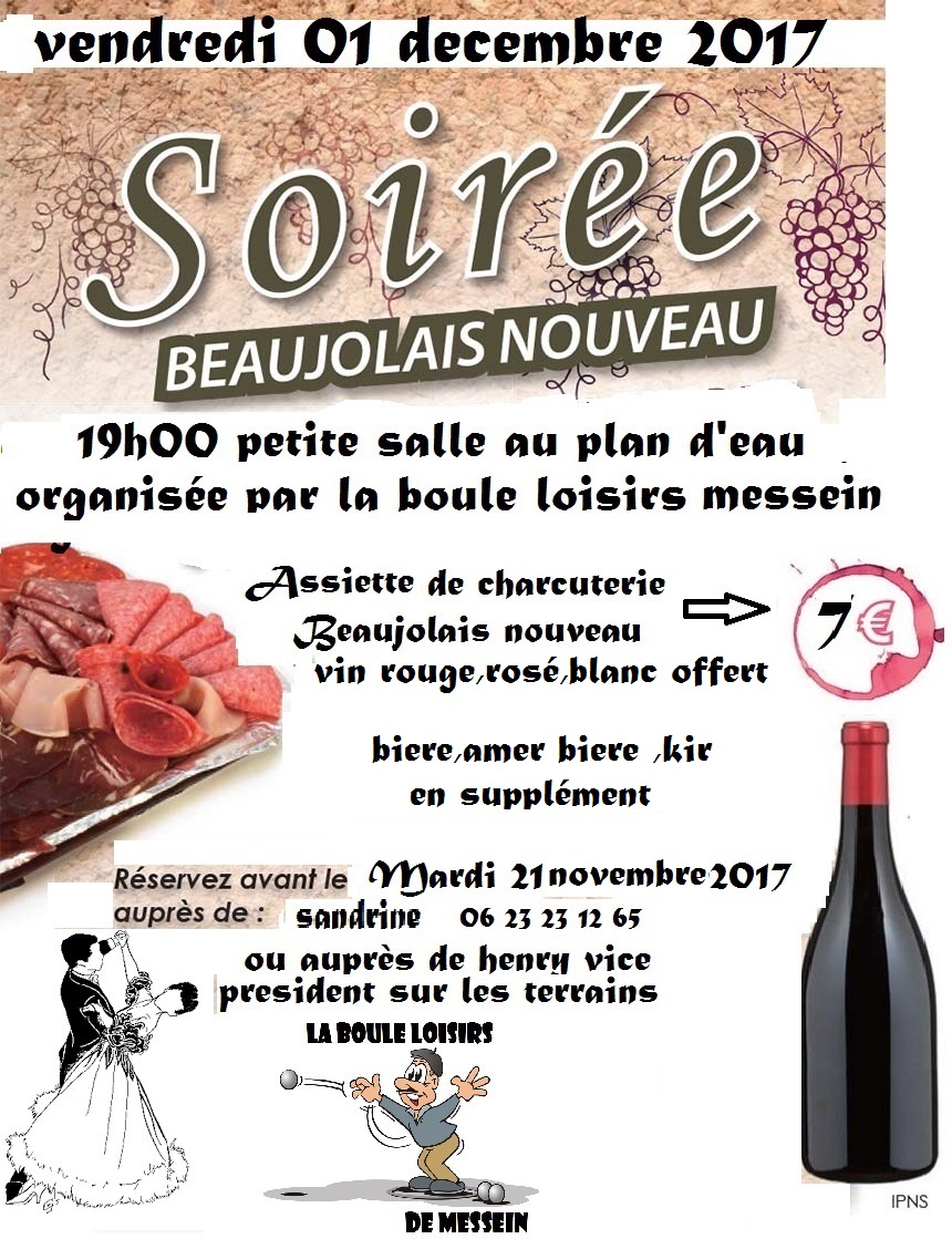 SOIREE beaujolais  - Actualité petanque generation