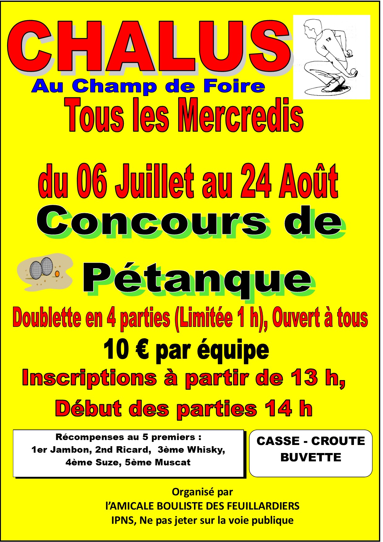 Concours De Pétanque Ouvert à Tous En Lot-et-garonne