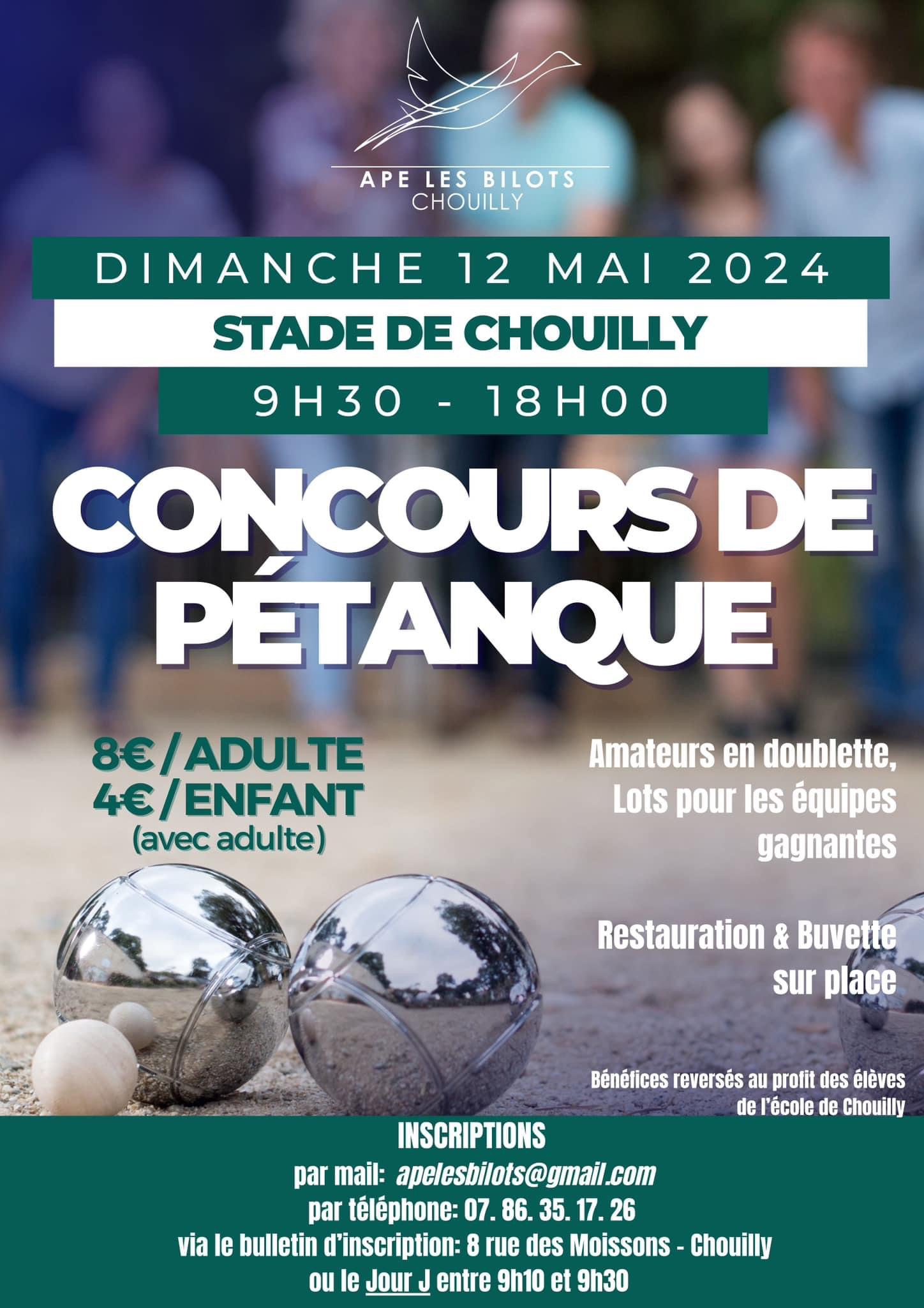 Concours en Doublette le 12 mai 2024 - Chouilly - 51530