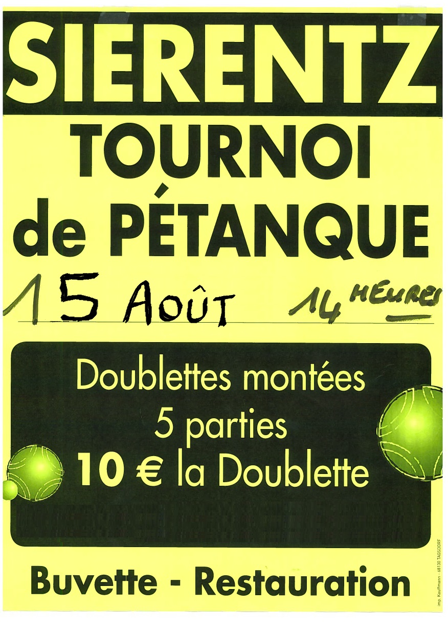 Concours De Pétanque Ouvert à Tous En Lot et garonne Comité de pétanque du département Haut-Rhin - 68