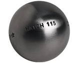 Boule de pétanque Obut MATCH 115 - Demi-Tendre - Inox