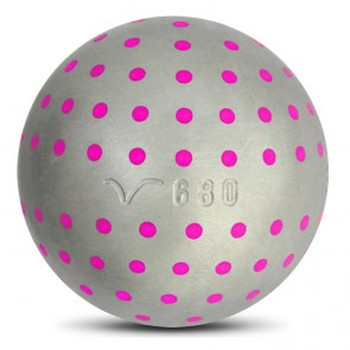 Boule de pétanque Boulenciel Fuchsia Iris demi-tendre Inox