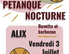 Concours en Doublette le 3 juillet 2026 - Alix - 69380