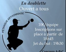 Concours en Doublette le 11 juillet 2025 - Arthon-en-Retz - 44320