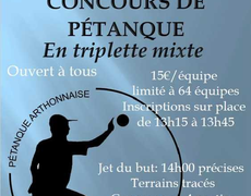 Concours en Triplette Mixte le 8 mai 2026 - Arthon-en-Retz - 44320