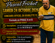 Concours en Doublette le 24 octobre 2026 - Aubevoye - 27940