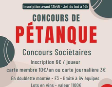 Concours en Doublette le 11 mai 2025 - Avensan - 33480