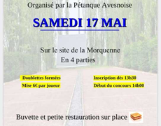 Concours en Doublette le 17 mai 2025 - Avesnes-le-Sec - 59296