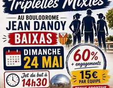 Concours en Triplette Mixte le 24 mai 2026 - BAIXAS BOULING CLUB SPORTIF