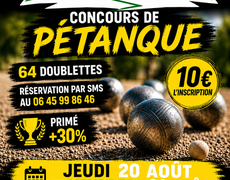 Concours de pétanque Ouvert à tous - Beaucroissant