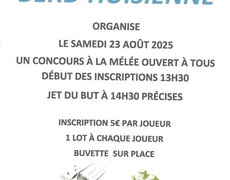 Concours de pétanque Ouvert à tous - Berd'huis