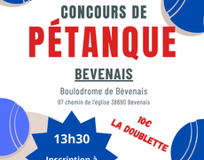 Concours de pétanque Ouvert à tous - Bévenais