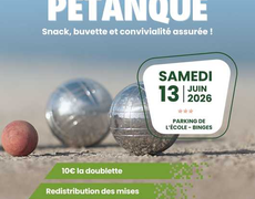 Concours de pétanque Ouvert à tous - Binges