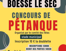 Concours de pétanque Ouvert à tous - Boëssé-le-Sec