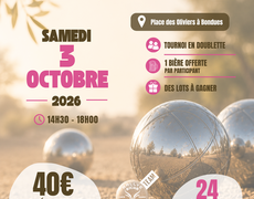 Concours en Doublette le 3 octobre 2026 - Bondues - 59910