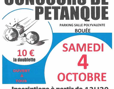 Concours de pétanque Ouvert à tous - Bouée
