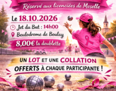 Concours de pétanque Officiel Féminin - BOULAY PETANQUE