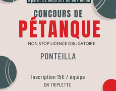Concours de pétanque Officiel - BOULING CLUB PONTEILLA