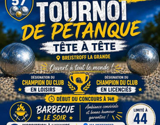 Concours de pétanque Ouvert à tous - Breistroff-la-Grande