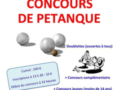 Concours de pétanque Ouvert à tous - Brens