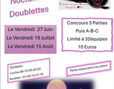 Concours en Doublette le 27 juin 2025 - Broons - 22250