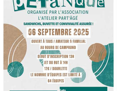 Concours de pétanque Ouvert à tous - Camprond