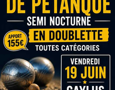 Concours en Doublette le 19 juin 2026 - Caylus