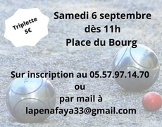 Concours de pétanque Ouvert à tous - Cénac
