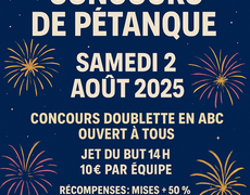 Concours de pétanque Ouvert à tous - Chaillac