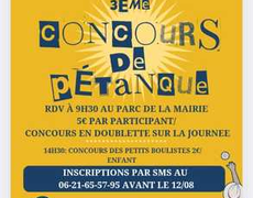 Concours de pétanque Ouvert à tous - Château-sur-Epte