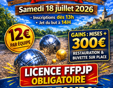 Concours de pétanque Ouvert à tous - Châteauponsac