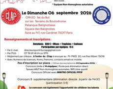 Concours de pétanque Officiel Féminin - CLAP