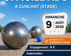 Concours de pétanque Officiel - CUNLHAT