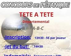 Concours de pétanque Officiel - ENNEZAT