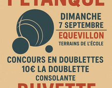 Concours en Doublette le 7 septembre 2025 - Équevillon - 39300