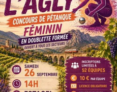 Concours en Doublette le 26 septembre 2026 - Estagel