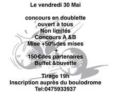 Concours de pétanque Ouvert à tous - Fabras