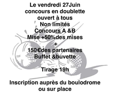 Concours de pétanque Ouvert à tous - Fabras