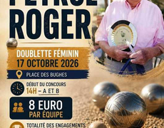 Concours en Doublette le 17 octobre 2026 - FANNY DE CLERMONT