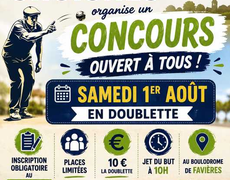 Concours en Doublette le 1 août 2026 - Favières - 28170