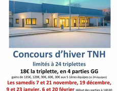 Concours en Triplette le 7 novembre 2026 - Florange - 57190